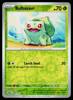 Bulbasaur 001/165 Miscellaneous Cards & Products Reverse Cosmos Holo #1 - Image 1