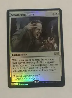 MTG Magic the Gathering NM Smothering Tithe Promo Pack Foil - Image 1