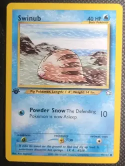 Swinub 79/111 1st Edition Neo Genesis Pokemon Card - Image 1