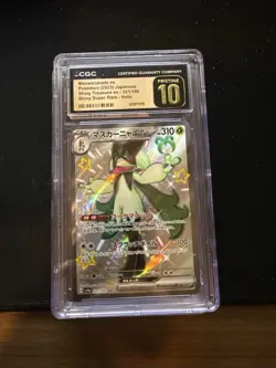 Pokemon TCG Meowscarada Ex 321/190 SSR JPN Shiny Treasure 2023 CGC PRISTINE 10 - Image 1