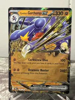Cynthia's Garchomp ex 104/182 Pokemon TCG Destined Rivals NM - Image 1
