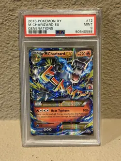 2016 Pokemon XY Generations M Charizard EX #12 PSA 9 Mint - Image 1