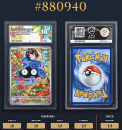 Pokemon TCG Erika's Tangela 218/217 Ascended Heroes IR Gem Mint Ace 10 Perf Subs - Image 1