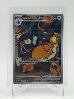Team Rocket's Raticate 202/182 Illustration Rare Destined Rivals Pokemon 2025 - Image 1