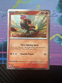 Charcadet 026/182 Cosmos Holo Sv: Paradox Rift Pokemon TCG NM Condition 2023 - Image 1