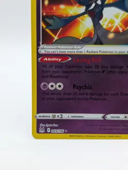 2022 Pokemon Radiant Gardevoir 069/196 Swsh11: Lost Origin Holo - Image 5