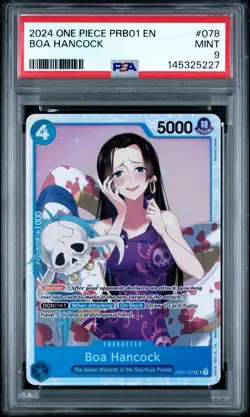 2024 One Piece PRB01 EN #078 Boa Hancock PSA 10 GEM MINT - Image 1
