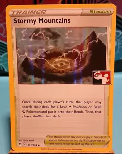 Stormy Mountains 161/203 Prize Pack Series Cards Holo Mint Condition - Image 2