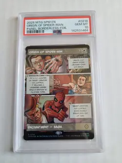 MTG Origin of Spider-Man FOIL PSA 10 GEM MINT 2025 Borderless Panel Card #0218 - Image 4