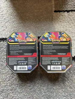 Pokemon TCG - NEW Mega Charizard X and Y Tins! - Pair - Image 2