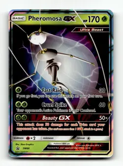 SM Promos #SM66 Pheromosa GX Promo,Holo Pokemon - Image 1
