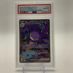Pokemon Team Rocket's Crobat ex Destined Rivals SIR #234 PSA 10 Gem Mint - Image 1