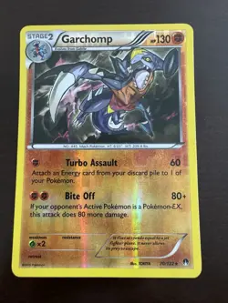 Pokemon TCG Garchomp Reverse Holo Card 70/122 Breakpoint - Image 3