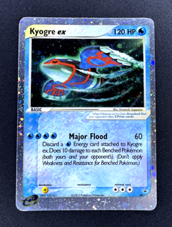 KYOGRE EX-HOLO 2003 Pokemon BLACK STAR NINTENDO PROMO #1 NICE!!!! - Image 1