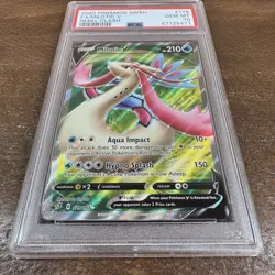 2020 Pokemon Sword and Shield Rebel Clash Milotic V FA 179/192 Gem Mint 10 PSA - Image 3