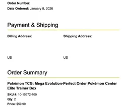 Pokemon TCG: Mega Evolution Perfect Order PKC Center Elite Trainer Box PRESALE - Image 3