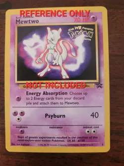 Pokemon The First Movie Mewtwo Promo Card Sealed 1999 WB Gold Stamp Catch Mew - Image 3