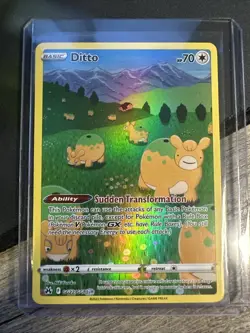 Pokemon TCG Ditto GG22/GG70 Crown Zenith Galarian Gallery Holo Card NM Condition - Image 1