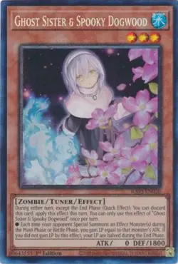 Yugioh! Ghost Sister & Spooky Dogwood (Alternate Art) - RA03-EN020 - Prismatic C - Image 1