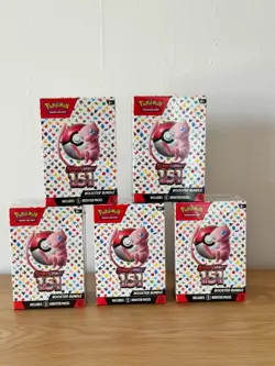 Pokemon TCG 151 Scarlet and Violet Booster Bundle Trading Cards Set x 5 820650853210 - Image 1