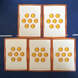 Dragon Ball Super Card Game 2nd Anniversary GOLD Energy Marker SET OF 5 Japanese - Image 2