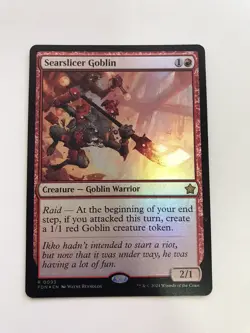Searslicer Goblin Foil MTG Magic the Gathering Card NM Near Mint FDN - Image 1