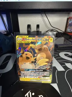 Raichu Alolan Raichu GX Holo Card 54/236 Unified Minds Tag Team Edition - Image 1