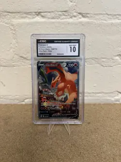 CGC 10 Charizard V Alt Art 154/172 Brilliant Stars Ultra Rare Pokemon Card - Image 1