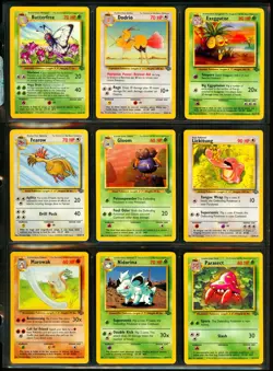 1999 Pokemon JUNGLE SET Unlimited Edition COMPLETE Uncommon Common Cards Lot NM - Image 2