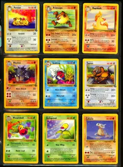 1999 Pokemon JUNGLE SET Unlimited Edition COMPLETE Uncommon Common Cards Lot NM - Image 3