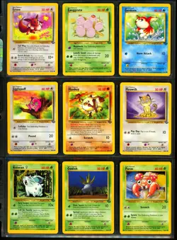1999 Pokemon JUNGLE SET Unlimited Edition COMPLETE Uncommon Common Cards Lot NM - Image 4