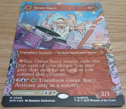 Gwen Stacy Ghost-Spider Borderless Foil NM MTG Magic the Gathering Spider Man - Image 2