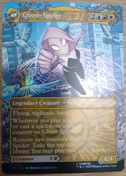 Gwen Stacy Ghost-Spider Borderless Foil NM MTG Magic the Gathering Spider Man - Image 3