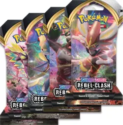 Pokemon 36x SWSH Rebel Clash Blister Booster Pack Lot New Factory Sealed 2021 - Image 2