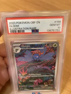 Pokemon TCG Gloom Obsidian Flames 198/197 Illustration Rare Holo PSA 10 Gem Mint - Image 3