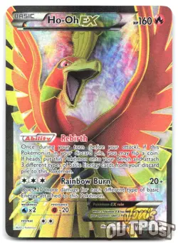 Ho-Oh EX 119/124 Rare Ultra Dragons Exalted Pokemon Holo HP - Image 1