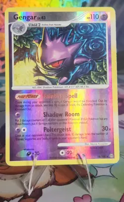 Pokemon TCG - 2008 Gengar Reverse Holofoil Rare Stormfront #18 (MP - HP) - Image 1