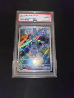 Pokemon Riolu SV01 Scarlet & Violet 215/198 Illustration Rare Holo PSA 8 - Image 1