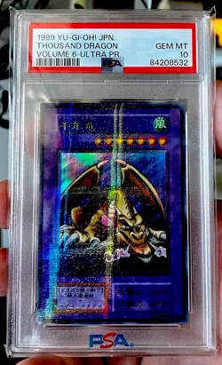 YU-GI-OH! PSA 10 THOUSAND DRAGON | 1999 Volume 6 UPR | Series 1 Initial Print 🎁 - Image 1