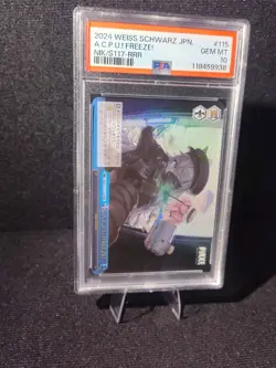 2024 WEISS SCHWARZ JPN GODDESS OF VICTORY: NIKKE RRR A.C.P.U.! FREEZE! PSA 10 - Image 2