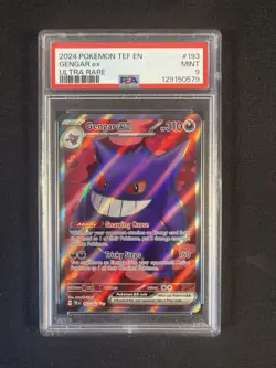 Gengar ex 193/162 SV05 Temporal Forces PSA 9 Ultra Rare Pokemon Card - Image 2