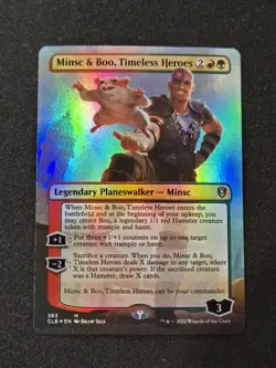 MTG Minsc & Boo, Timeless Heroes Borderless Foil CLB NM - Image 1