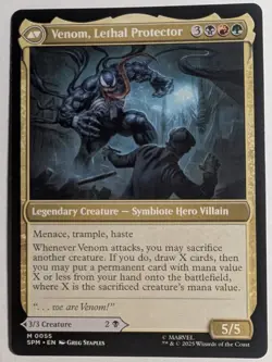 Eddie Brock x1 Marvel's Spider-Man Magic the Gathering MTG LP/NM - Image 2