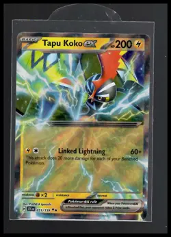 Tapu Koko ex 051/159 Sv09: Journey Together Holo Pokemon Card 051/159 - Image 1