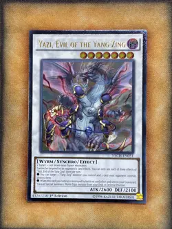 Yugioh Yazi, Evil of the Yang Zing NECH-EN051 Ultimate Rare 1st Ed LP - Image 1