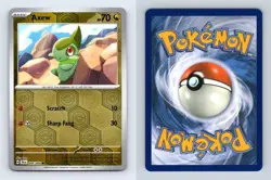 Axew #44/64 SV Shrouded Fable 2024 Reverse Holo Common Pokemon TCG Card - Image 1