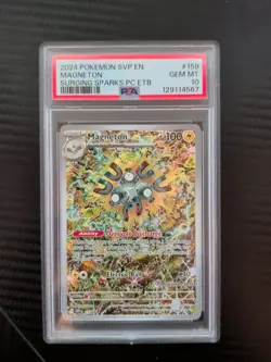 Magneton 159 Pokemon Surging Sparks Pokemon Center Promo, PSA 10 - Image 1