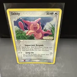 Pokemon TCG Skitty 64/92 Reverse Holo Legend Maker Stamped Card 2006 - Image 2
