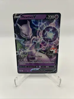 030/078 Mewtwo V Prize Pack Series Stamped Play Pokemon TCG GO - Image 1