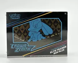 POKEMON ELITE TRAINER BOX POKEMON CENTER CROWN ZENITH ETB NEW SEALED - Read Disc - Image 1
